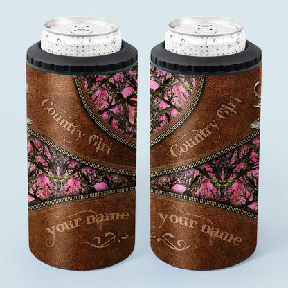 Country Girl - Personalized Hunting Can Cooler