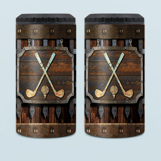 Golf Metal Pattern - Golf Can Cooler
