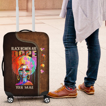 Black Women Are Dope - Personalized African American Luggage Cover