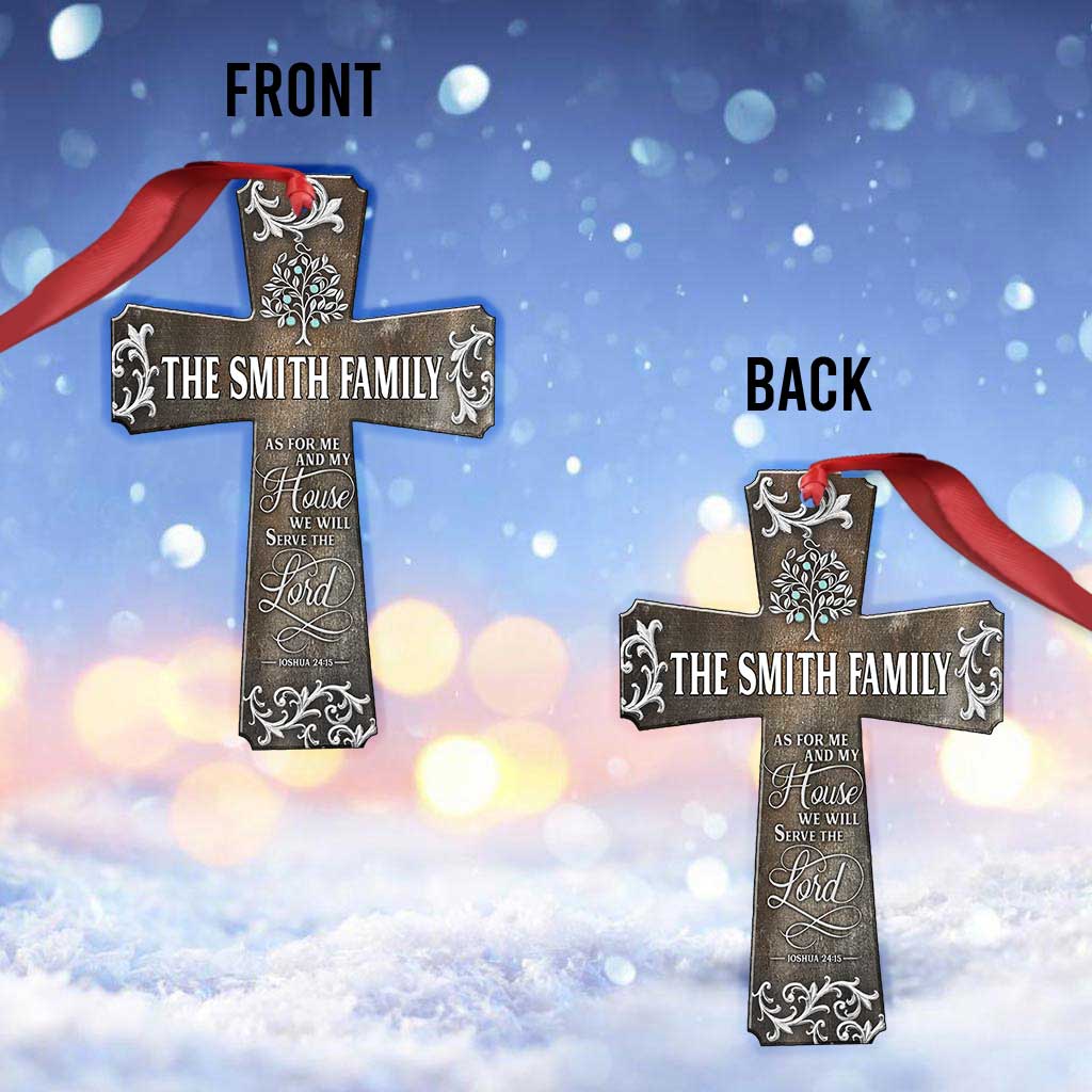 We Will Serve The Lord - Personalized Christian Ornament