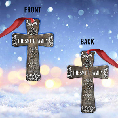 We Will Serve The Lord - Personalized Christian Ornament