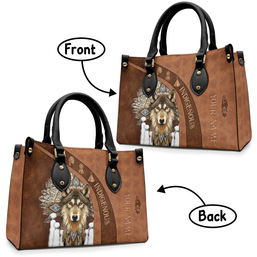 Indigenous - Personalized American Indian Leather Handbag