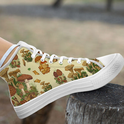 Love Mushrooms - Mushroom High Top Shoes