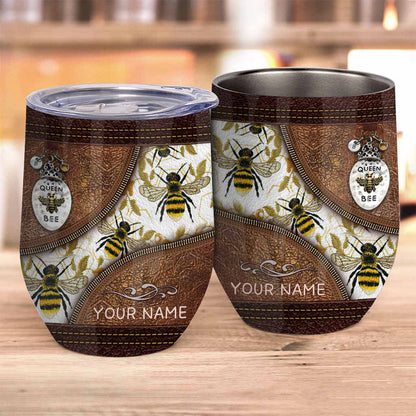 Love Bees - Personalized Bee Wine Tumbler