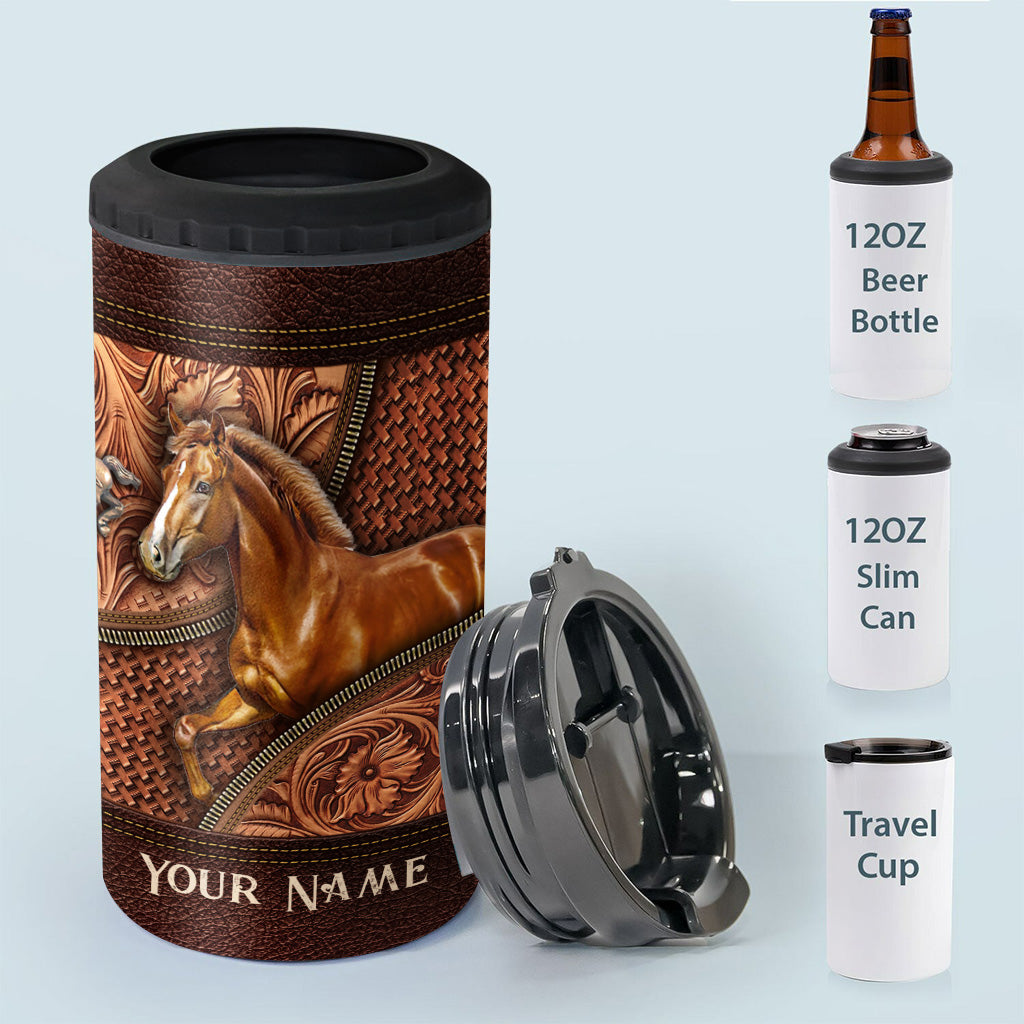 Love Horse - Personalized Horse Can Cooler