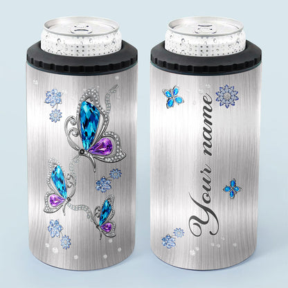 Love Butterflies - Personalized Butterfly Can Cooler