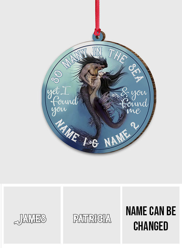 So Many In The Sea - Personalized Mermaid Ornament