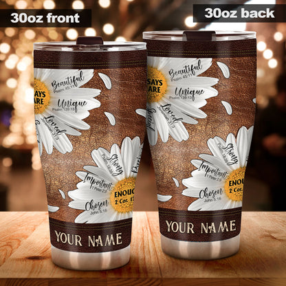 God Says You Are - Personalized Christian Tumbler