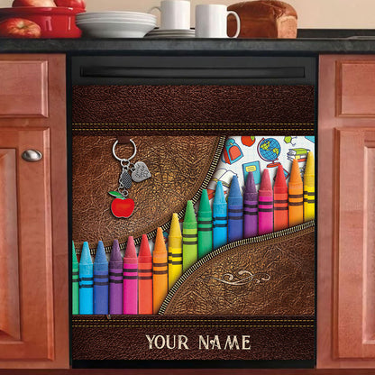 Teach Love Inspire - Personalized Teacher Dishwasher Cover