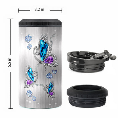 Love Butterflies - Personalized Butterfly Can Cooler