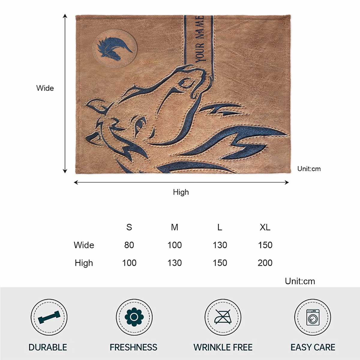 Love Horse - Personalized Horse Blanket