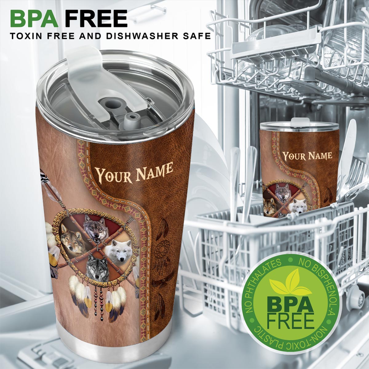 Native Blood - Personalized American Indian Tumbler