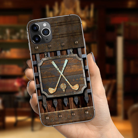 Golf Metal Pattern - Golf Phone Case