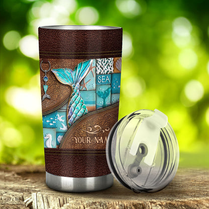 Love Mermaid - Personalized Mermaid Tumbler