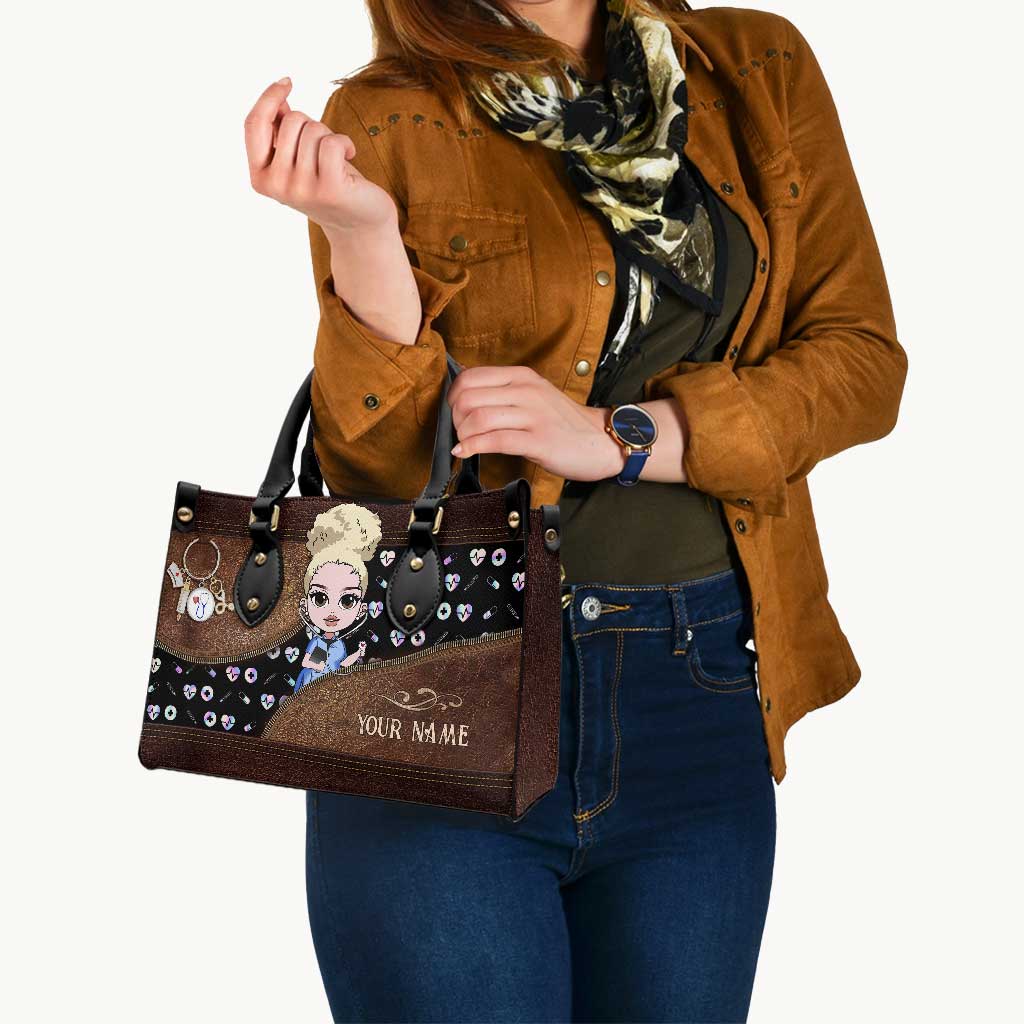 Nurse Life - Personalized Nurse Leather Handbag