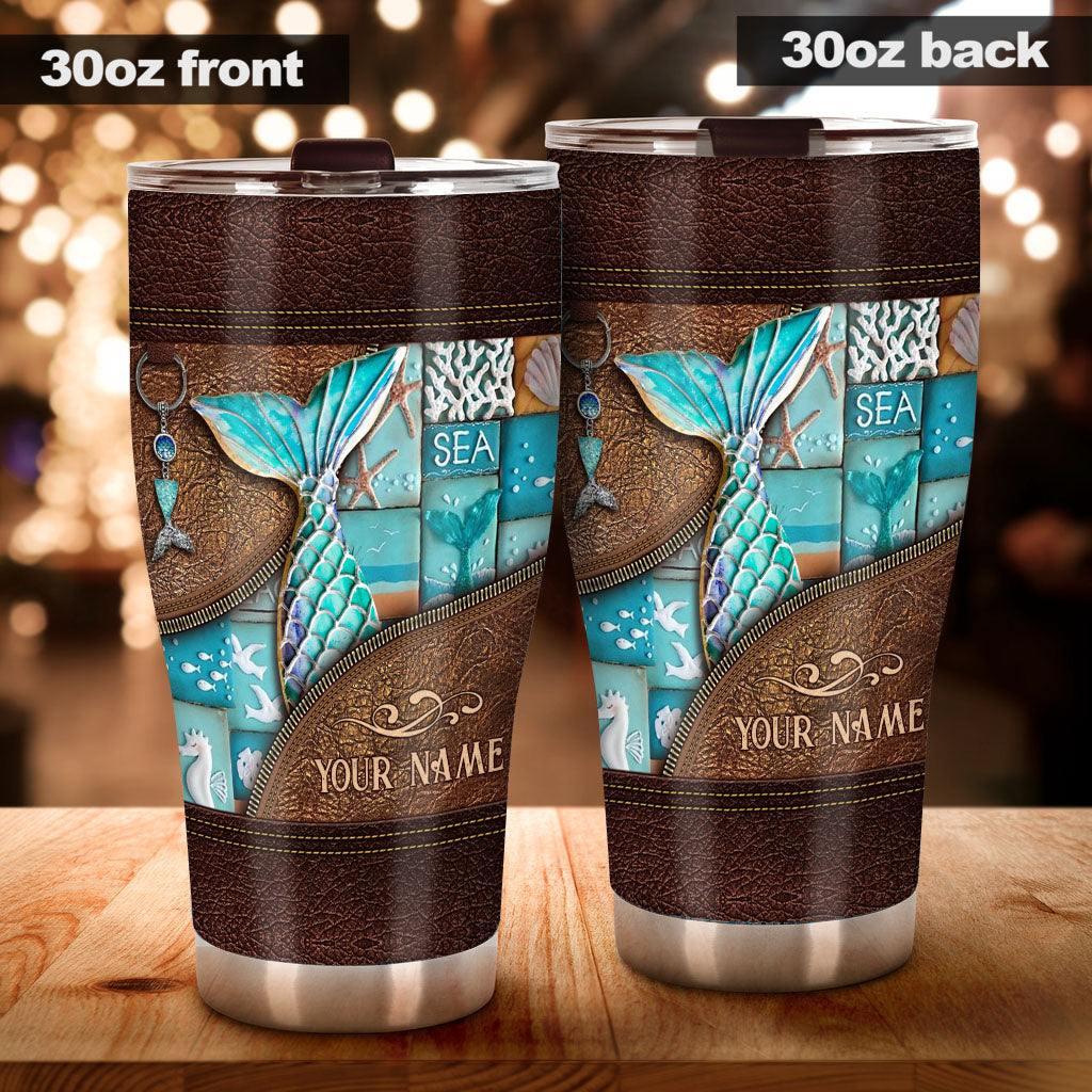 Love Mermaid - Personalized Mermaid Tumbler
