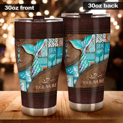 Love Mermaid - Personalized Mermaid Tumbler