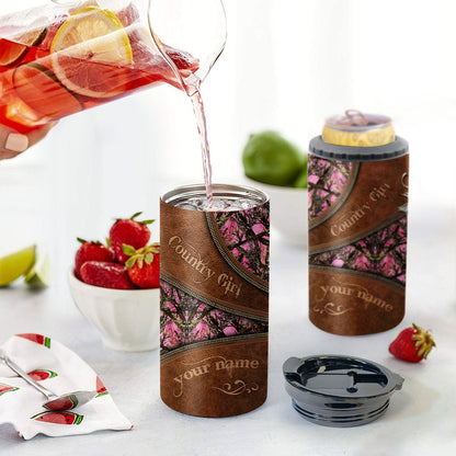 Country Girl - Personalized Hunting Can Cooler