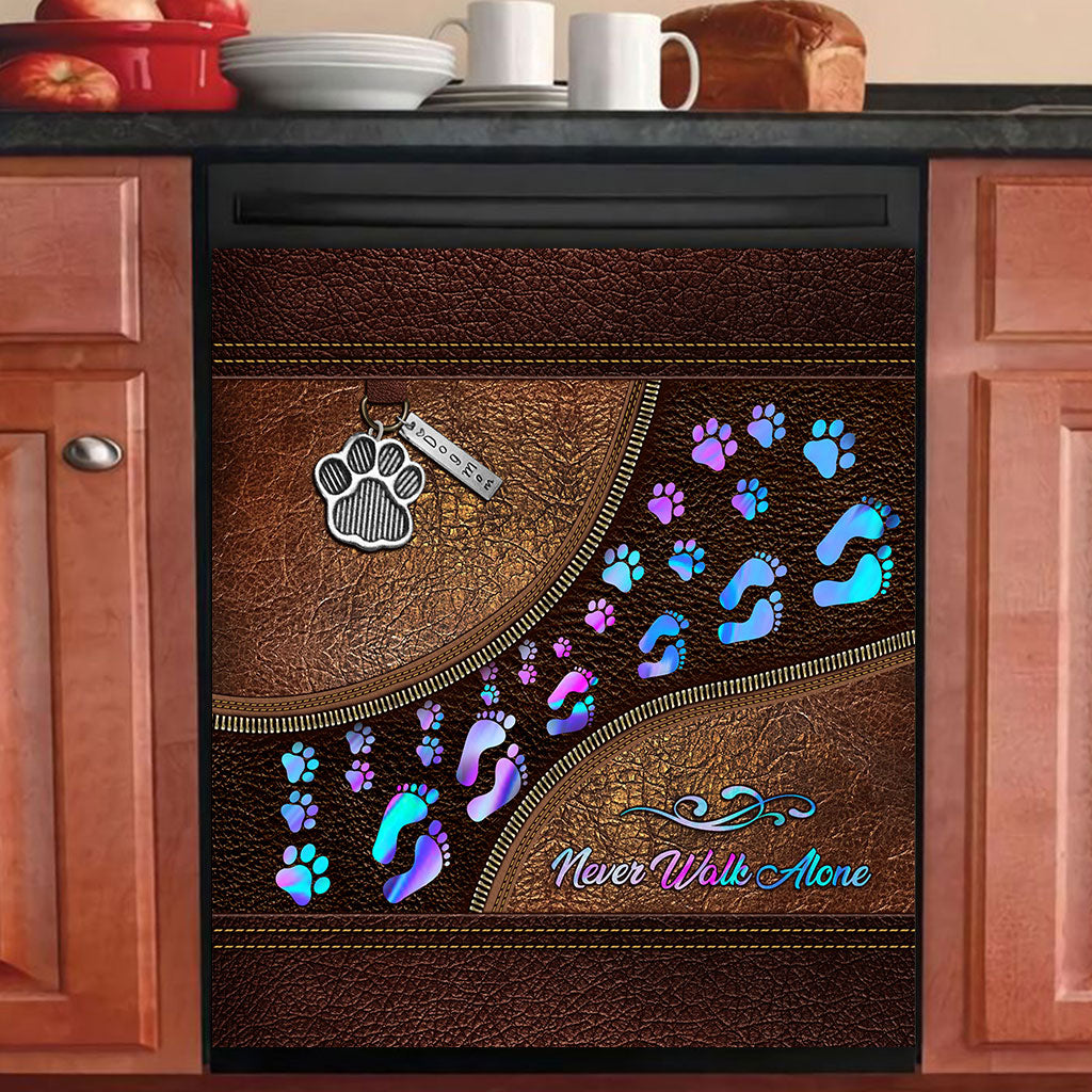 Never Walk Alone - Dog Dishwasher Cover