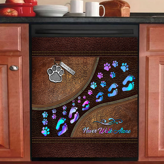 Never Walk Alone - Dog Dishwasher Cover