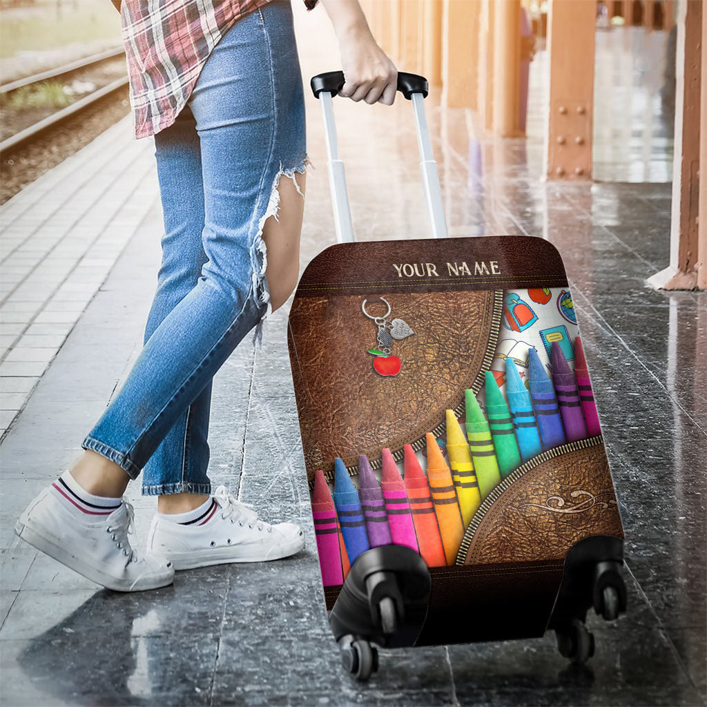 Teach Love Inspire - Personalized Teacher Luggage Cover