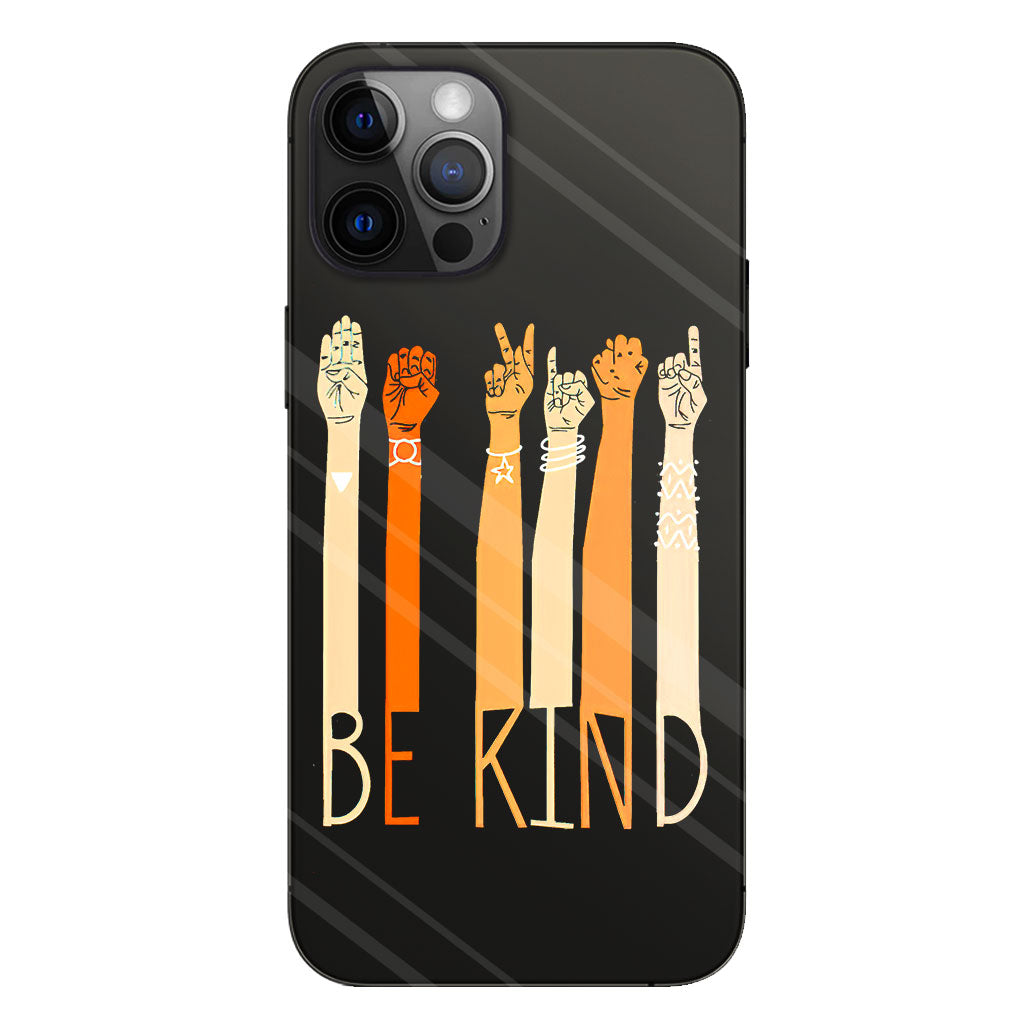 Be Kind - ASL Clear Phone Case