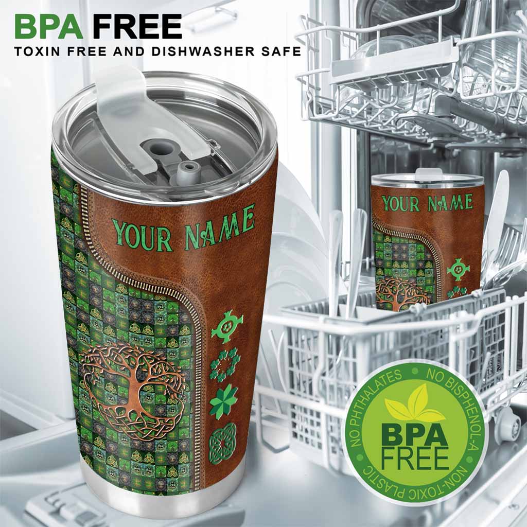 Tree Of Life - Personalized Irish Tumbler