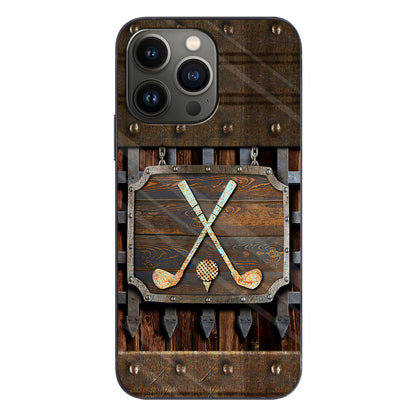 Golf Metal Pattern - Golf Phone Case