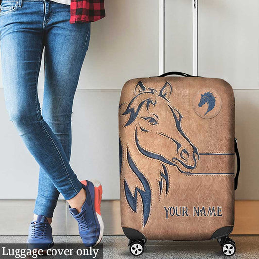 Love Horse - Personalized Horse Luggage Cover