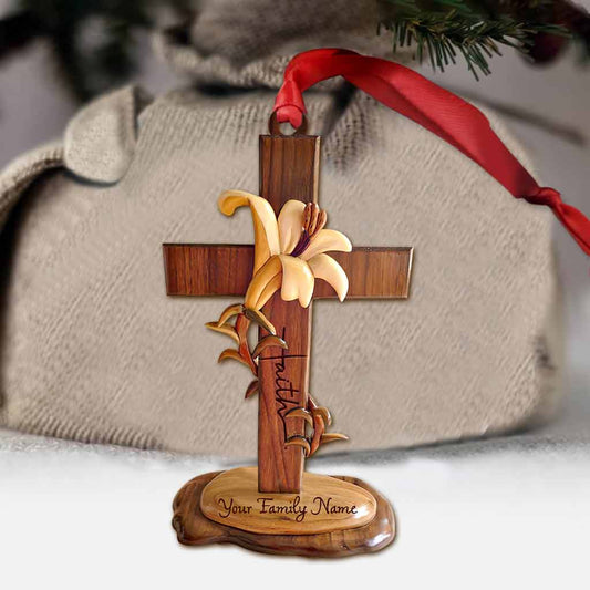 Faith - Personalized Christmas Christian Ornament (Printed On Both Sides)