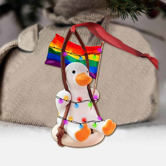 Ho Ho Homo - LGBT Support Ornament (Printed On Both Sides)