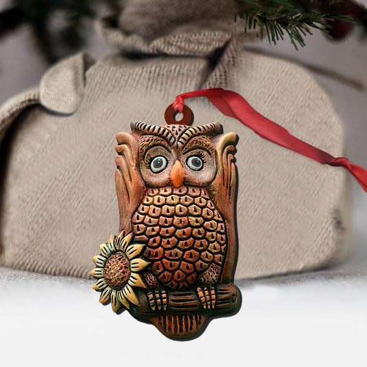 Love Owls - Christmas Ornament (Printed On Both Sides)
