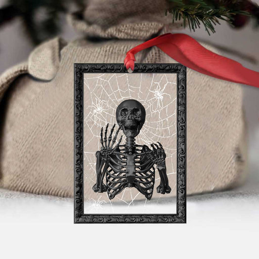 Skull Spider Net - Christmas Transparent Ornament