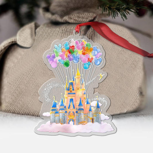 Magic Castle - Christmas Mouse Transparent Ornament
