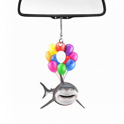 Love Sharks Car Ornament (Printed On Both Sides)