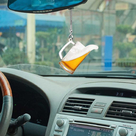 Beer Car Ornament (Printed On Both Sides)