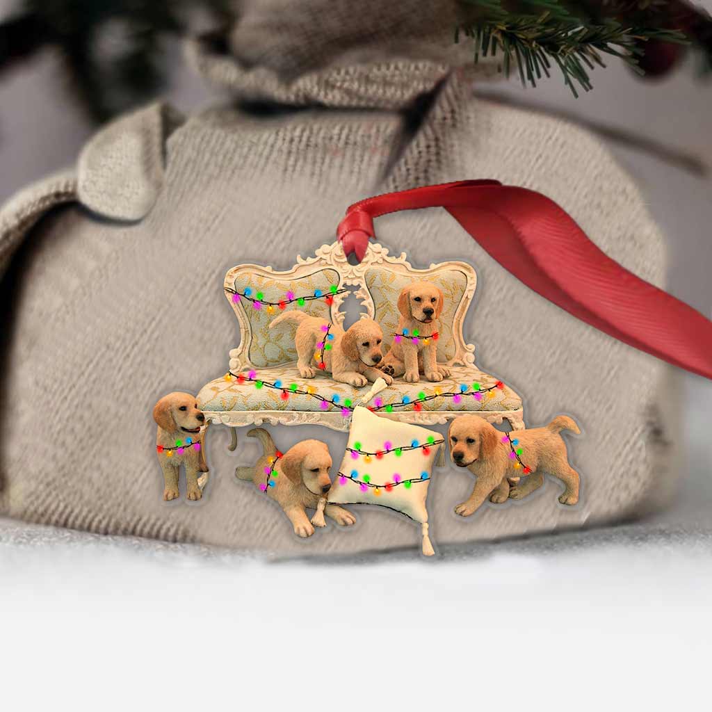 All I Want For Christmas - Christmas Golden Retriever Transparent Ornament