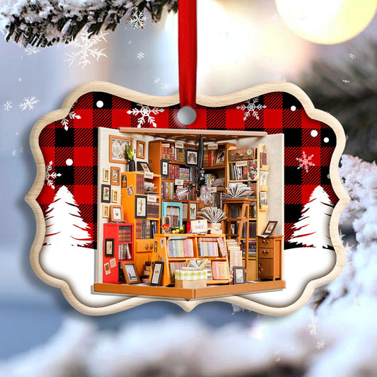 Bookstore A Book Is A Dream That You Hold In Your Hands - Book Ornament (Printed On Both Sides) 1122
