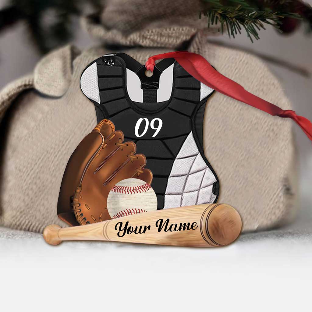Softball Set - Personalized Christmas Ornament (Printed On Both Sides)