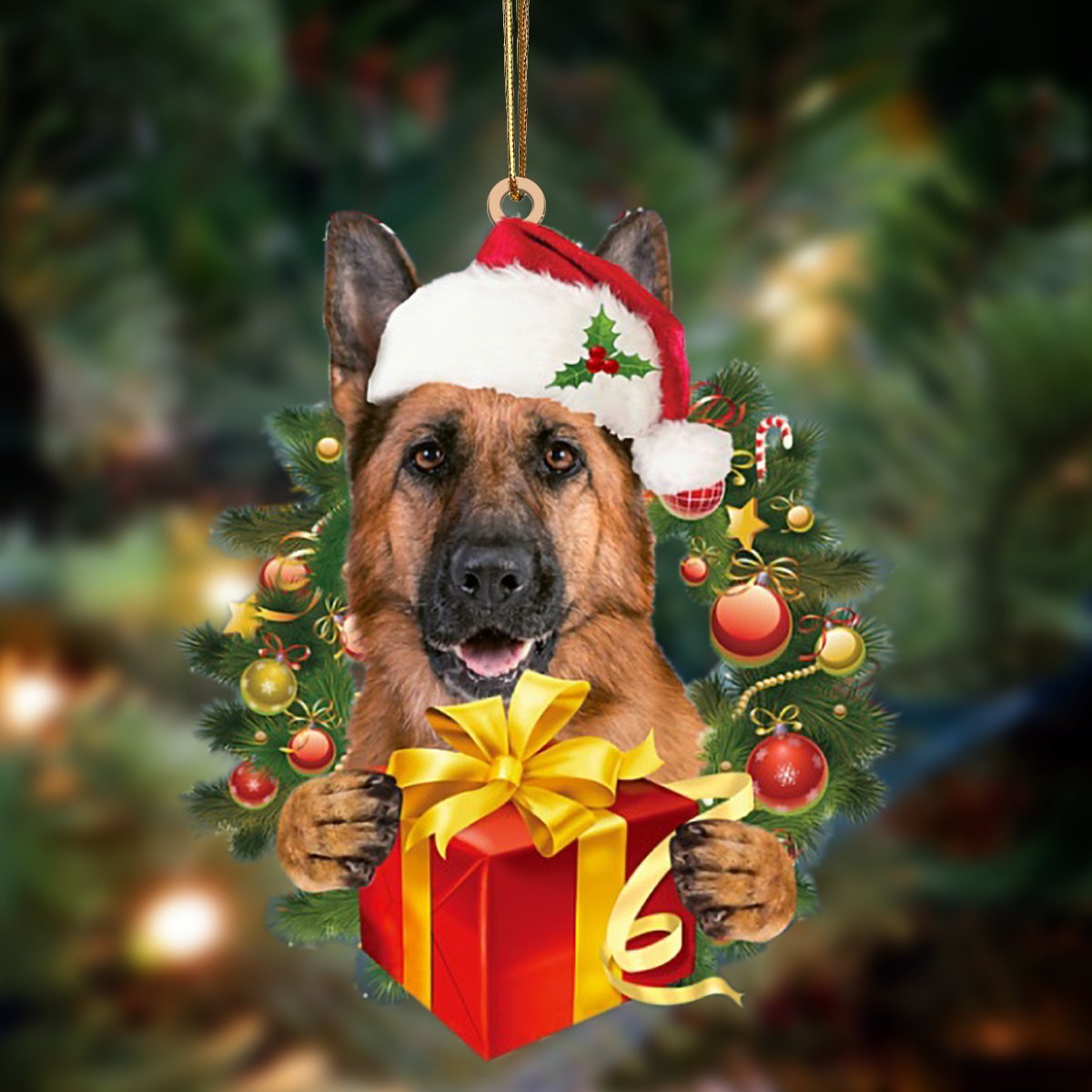 German Shepherd Gift Box German Shepherd - Dog Ornament (Printed On Both Sides) 1022