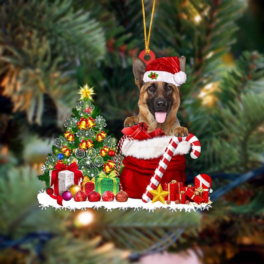 German Shepherd Christmas Tree German Shepherd - Dog Ornament (Printed On Both Sides) 1022