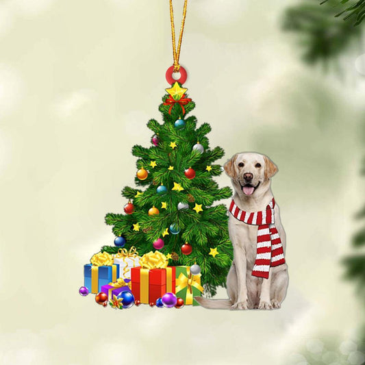 Labrador Pine Tree Labrador - Retriever Ornament (Printed On Both Sides) 1022