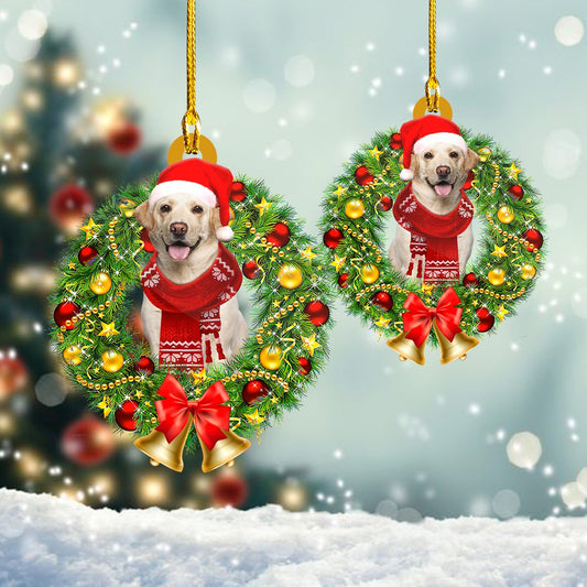 Labrador Christmas Vibe Labrador - Retriever Ornament (Printed On Both Sides) 1022