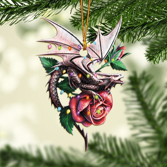 Dragon Christmas Light - Dragon Ornament (Printed On Both Sides) 1022