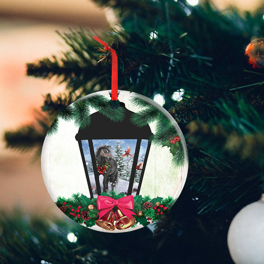 Horse Merry Christmas - Horse Ornament (Printed On Both Sides) 1022